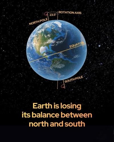 Earth’s balance is shifting…