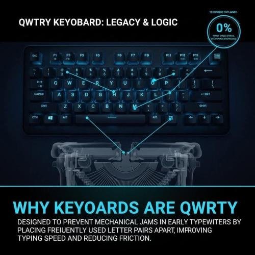 WHY KEYBOARDS ARE QWERTY