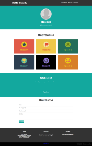HTML5 Portfolio Template