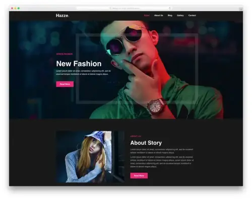 Hazze Fashion Agency Template