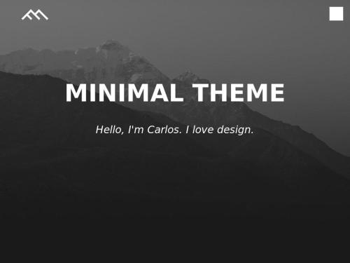 Minimal Theme (Free Template)