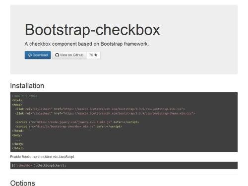 Bootstrap-checkbox