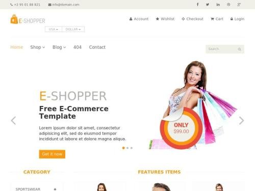 E-Shopper (Free Template)