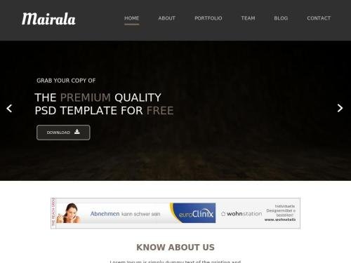 Mairala (Free template)