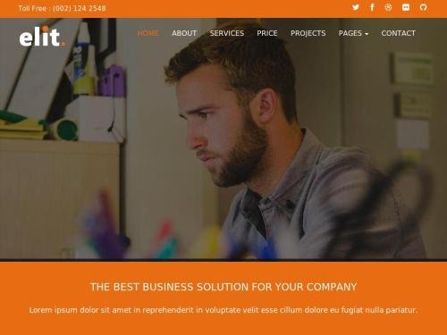 Elite (Free Template)