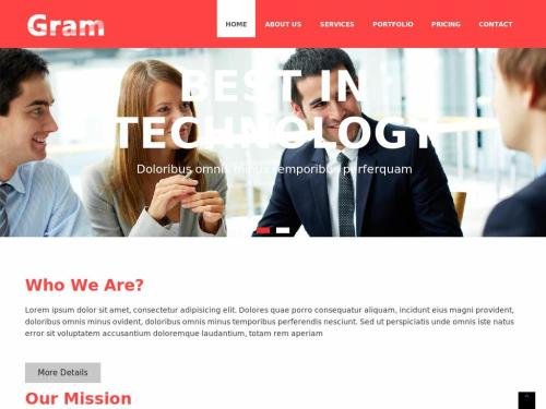 Gram (Free template)