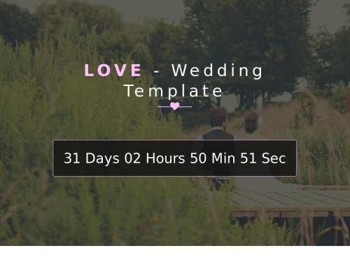 Love – Wedding (Free Template)