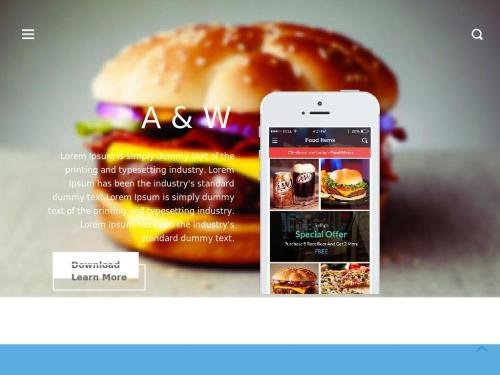 A & W (Free Template)