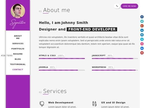 Simple Resume (Free Template)