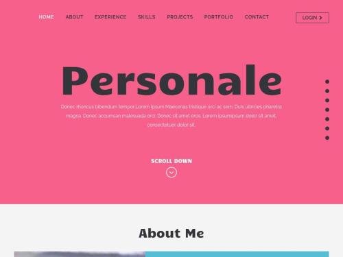Personale (Free Template)