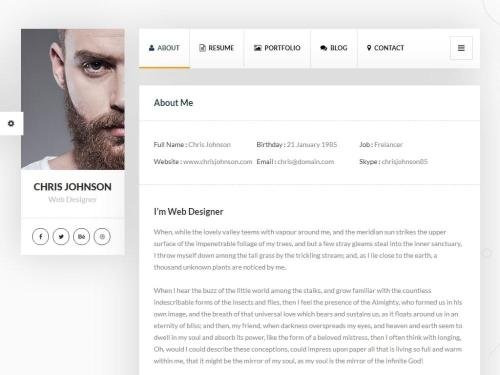 vCard & Resume Template