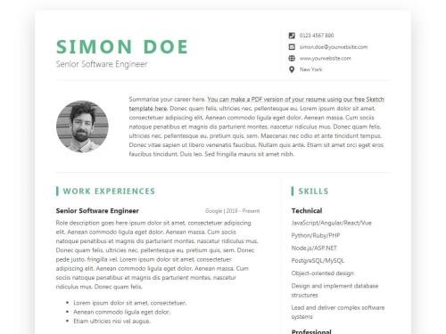 DevResume (Free Template)