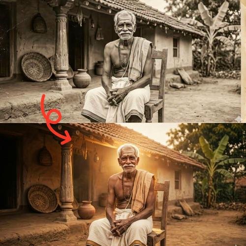 Old Photo into Golden Cinematic Touch