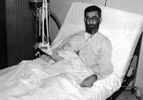 Ali Khamenei in the hospital 1981