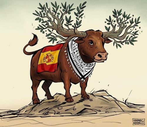 Palestinian artist:  Mahmoud Abbas